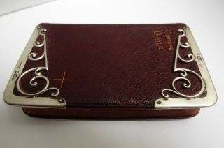 Lovely English Antique 1903 Sterling Silver Mounted Prayer Book