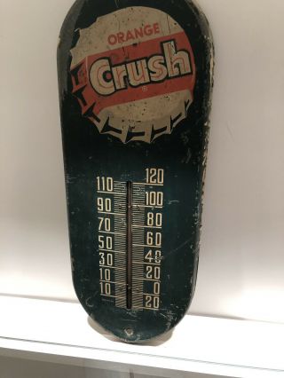 Orange Crush Thermometer Sign Circa 1950s