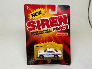 Matchbox - Siren Force - Mercedes Benz 500 Sec - Police - On Card - 1990