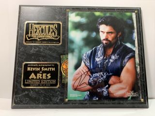 Kevin Smith (xena Warrior Princess) Hercules - Ares Signed Autographed Plaque Le