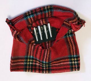 VINTAGE RED PLAID COIN PRODUCTION BAG / A Take On A Classic Magic Trick 3