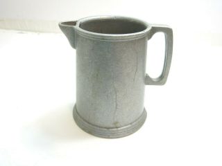 Vintage Wilton Rwp Armetale Pewter (??) Large 7 1/2 " Tall Water Pitcher Unmarked