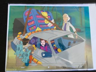 Back To The Future Animated Series Production Animation Cel Doc Brown