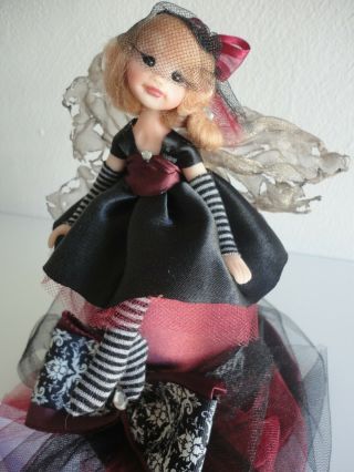 Liz Amend Ooak Fairy Faery Pixie Art Doll Steampunk Sprite On A Hat