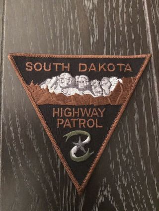 South Dakota Sd Highway Patrol Trooper Police Officer Patch Swat Subdued Brown