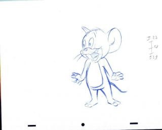Warner Bros Animation Art Cel Production Drawing Tom & Jerry Mouse 87