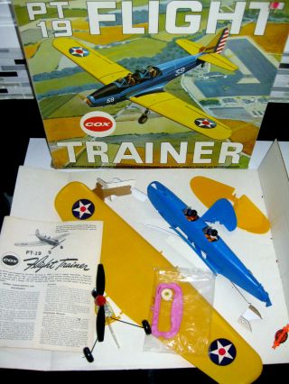 Vintage Cox Pt 19 Flight Trainer Control Line Airplane - Never Flown
