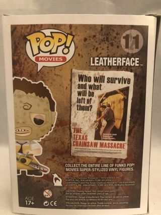 Funko Pop Leatherface The Texas Chainsaw Massacre 11 W/ Soft Protector 2