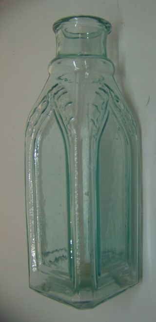 Cathedral Pickle bottle small size 7.  5 