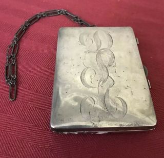 Sterling Silver Coin Purse Notebook Makeup Compact Webster & Co Reed Barton