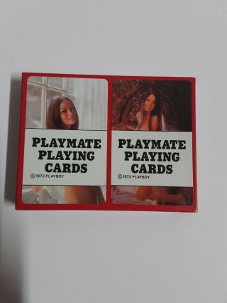 Vintage 1973 Playboy Playmate Bridge Set Ak - 0306 Cards 2 Decks
