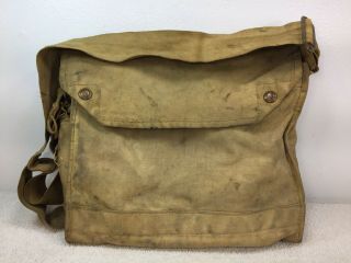 Ww2 Wwii Canadian Army Mk Vii Gas Mask Bag Indiana Jones Satchel Dated 42 Holden