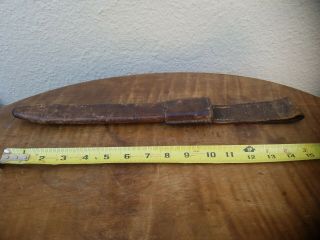 Ww2 Us Bayonet Scabbard Only For 10 In Blade It Marked Antique/vintage Leather