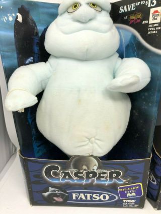 Set of 3 Vintage 1994 Casper The Friendly Ghost Movie Pizza Hut Plush Toys 2