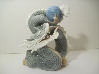 Vtg Porcelain Asian Lucky 7.  5 " Dragon Figurine Mitsukoshi Japan Yoshimi K Decor