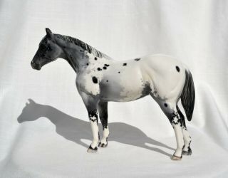 Tr Qh Splashy Leopard Appaloosa Quarter Horse Ceramic China Figurine