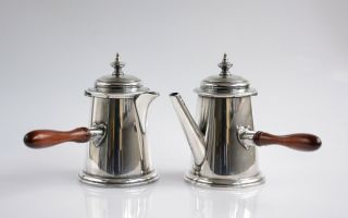 Barker Ellis Silver Plate Coffee And Tea Pots