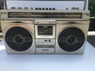 Sanyo M9935k Am - Fm Cassette Stereo Boombox Vintage 80s Radio Ghetto Blaster