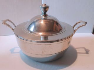 Vintage Wilton Pewter Soup Tureen With Lid And Ladle 2quart