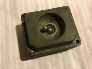 Vintage,  Toggle Light Switch.  Industrial,  Steam Punk,  Retro,  Cast Iron Reclaimed