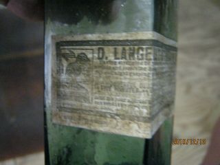 ABSOLUTELY CIRCA 1840 ' S PONTILED STODDARD ENGLAND REMEDY with LABEL 3
