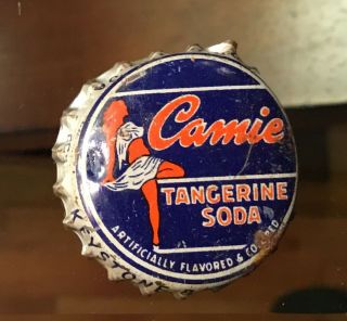 Old Camie Tangerine Soda Pop Bottle Cap Crown Keystone Bottling Harrisburg Pa