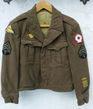U.  S.  Army Wwii Military Eisenhower - Ike Jacket