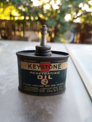 Vintage Keystone Penetrating Oil Lead - Top Handy Oiler