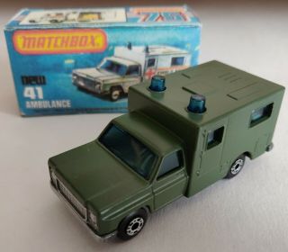 Matchbox Superfast Lesney 41 Ambulance 1977 Custom/crafted Box