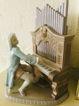 Lladro " Young Bach " Limited Edition With Framed Information Sheet.  Signed