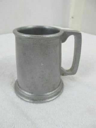 Vintage Pewter Beer Stein / Mug 5 X 4 In