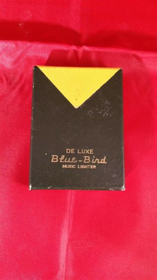 Vintage Georgia Bulldogs Musical Cigarette Lighter Blue Bird With Case 2