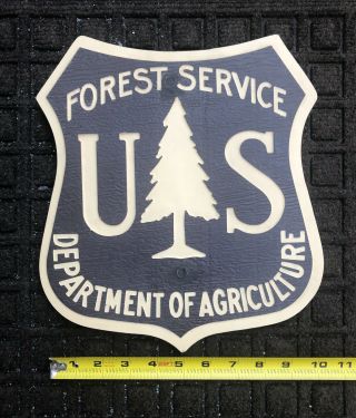 Vintage U.  S.  Forest Service Usfs Plaque From Estate