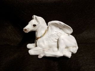 Windstone Editions Baby Pegasus With Necklace Blue Stone