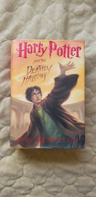 Harry Potter & The Deathly Hallows Hardcover 1st Us Edition Signed By Jk Rowling