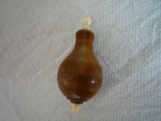 Antique Wooden Electric Wood Servant Bell Push Button (a)