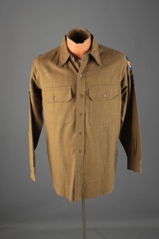 Vtg Wwii 1940s Us Army Air Force Wool Uniform Shirt Sz M Ww2 Usaf 40s 5455