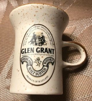 Glen Grant Distillery Malt Scotch Whisky Water Pitcher Pub Jug Mini 3 - 5/8” Tall