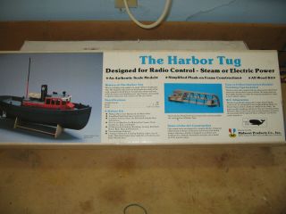 Nos Vtg Midwest Products The Harbor Tug 25 " Wooden Boat Model Kit 956