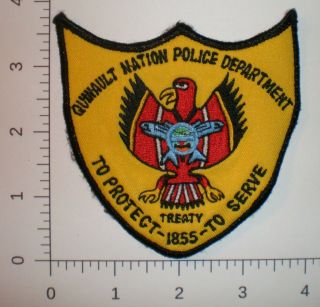 Wa Washington Quinault Indian Nation Tribe Native American Tribal Police Patch