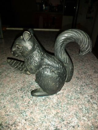 Antique Vintage Cast Iron Squirrel Nutcracker