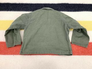 Vintage 40s 50s HBT 13 Star Button Green Combat Army WW2 Youth Jacket 3
