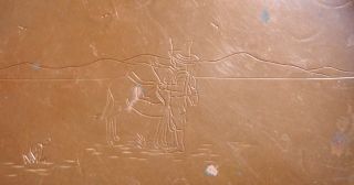 Vintage Arts and Crafts “CRAFTSMAN STUDIOS” Solid Copper Handled Tray – Arizona 3