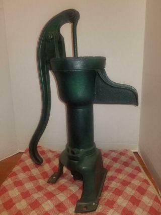 Vintage Deming & Co Cast Iron Hand Crank Water Pump