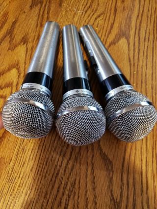 3 Vintage Shure 565sd Microphones - Unisphere I - Made In Usa
