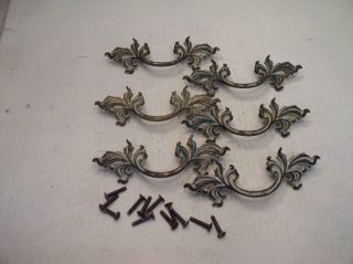 Set Of 6 Dresser Drawer Pulls Handles French Provincial Country Farmhouse 5 3/4 "
