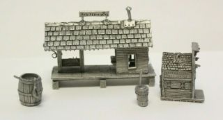 Vintage Boyd Perry Rawcliffe Pewter Rf 6051 & Rf 5770 Collectible Items 4 Pc