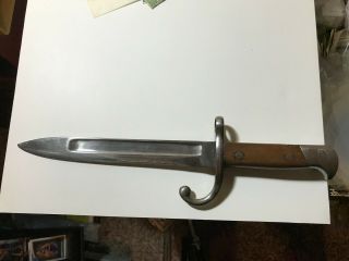 Turkish M1898 Mauser Bayonet 8 Inch Blade And Total Length Is 12 1/2 Inches