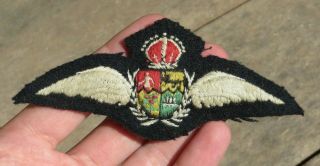 British Common Wealth South Africa Air Force Pilot Wings Crew Insignia Brevet