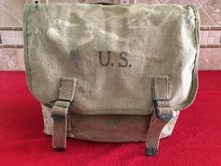100 Orig Ww2 Gp General Purpose Musette Bag Pack 1942